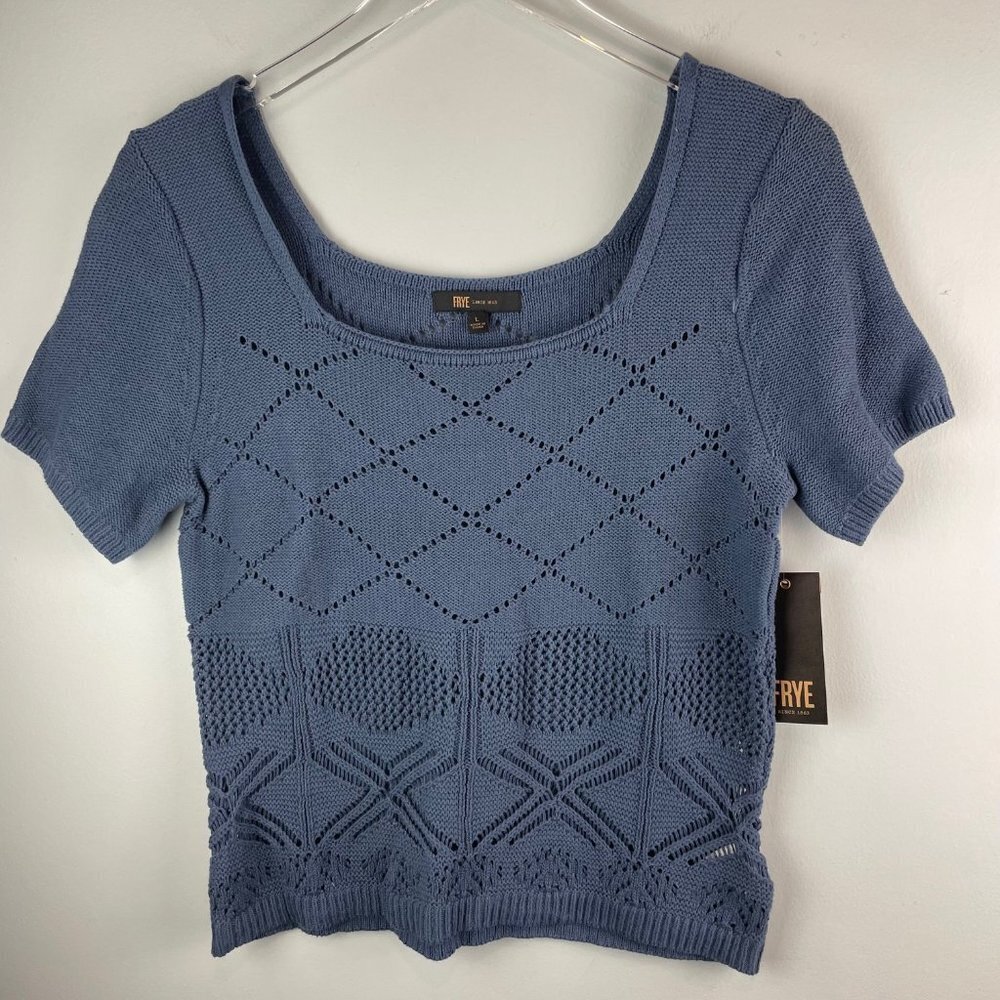 Frye Short Sleeve Sweater Size Large